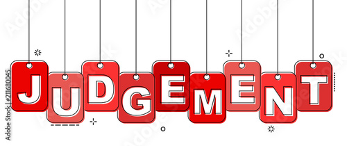 red flat line tag judgement