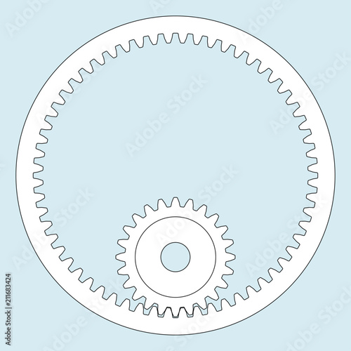 Inside gear illustration