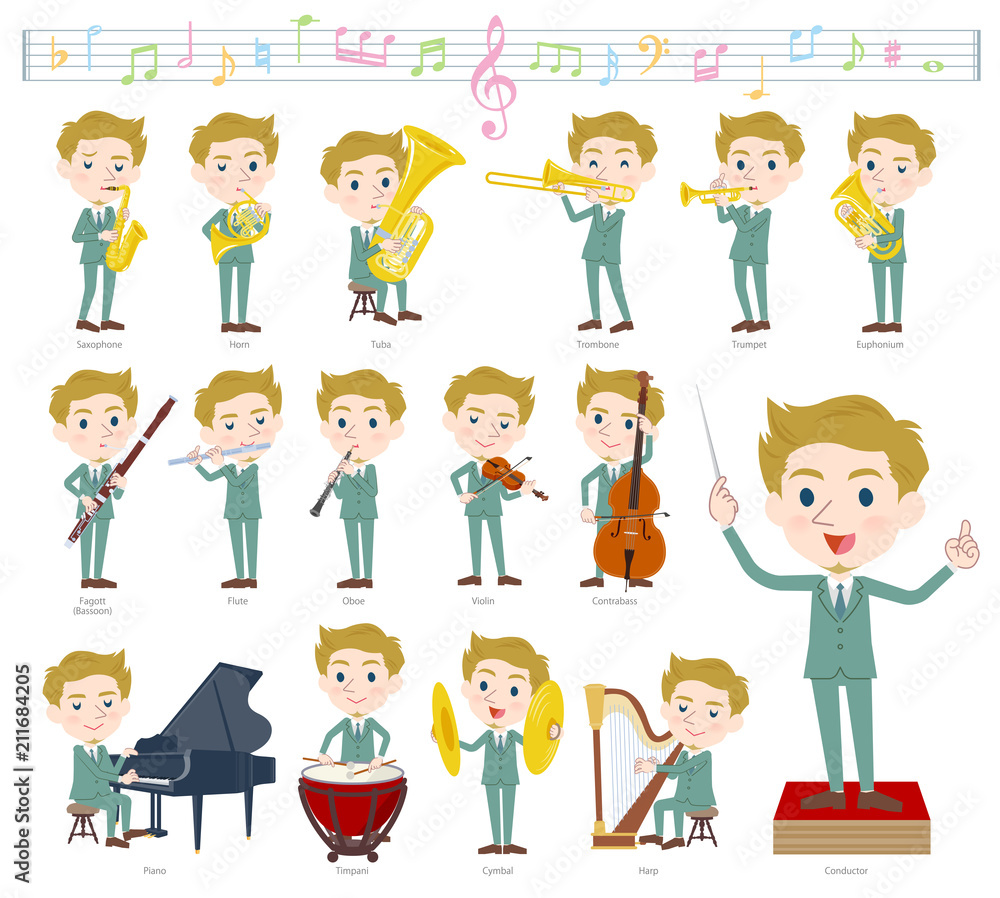 blond hair businessman White_classic music blond hair businessman White_classic music