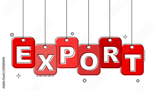 red flat line tag export