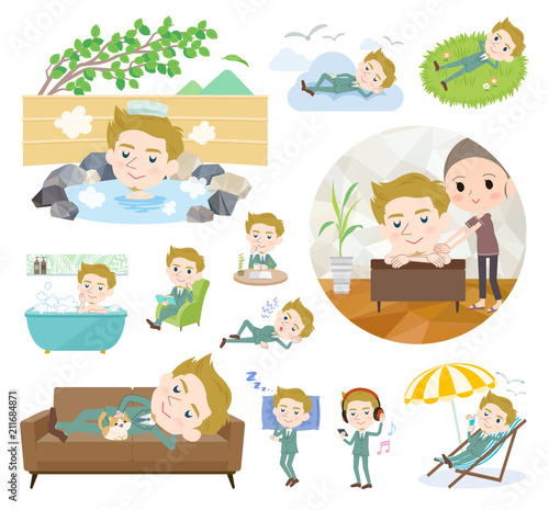 blond hair businessman White_relax