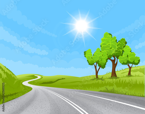 road going into the distance