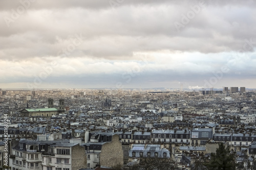 Paris from above - Urban, Sky and buildings © BobbyPix