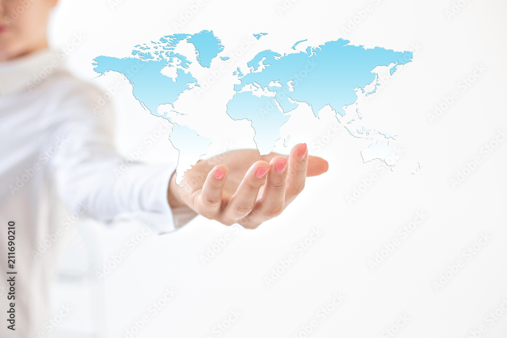 Map in hands. Best Internet Concept of global business from concepts series Map in hands. Best Internet Concept of global business from concepts series