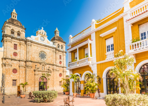 A typical view of Cartagena Colombia. photo