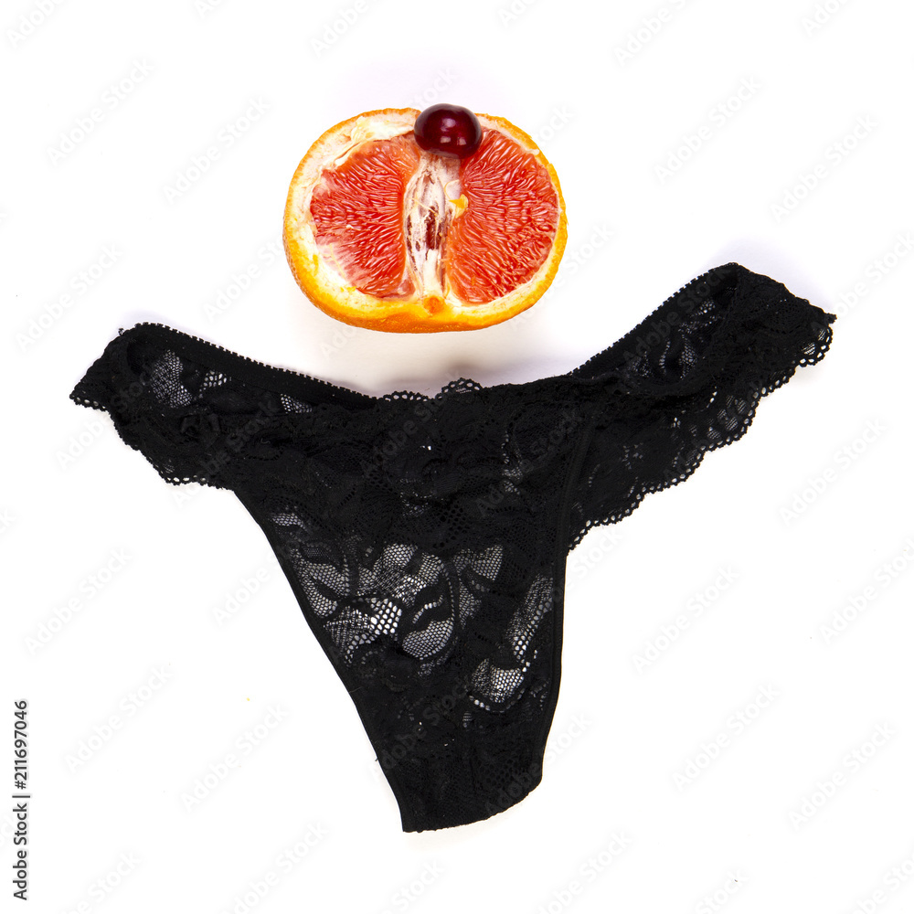 grapefruit underwear, vagina symbol, sex concert Stock Photo | Adobe Stock