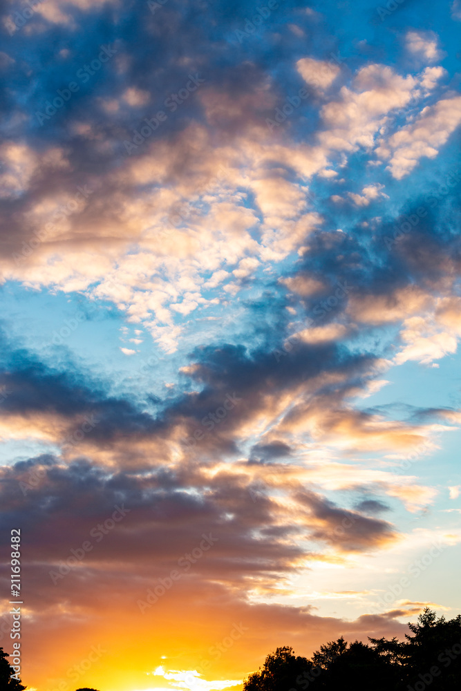 Obraz premium beautiful blue sky with clouds background. Sky clouds.