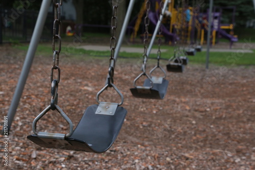 Belt Swings in a Playground
