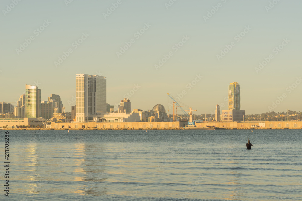 Naklejka premium San Diego Bay