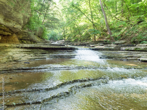 Wide view of waterfall at Tanyard Creek photo