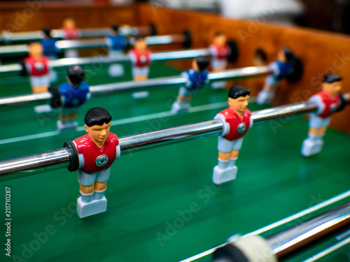 2018, Football, Blur Background, Table Football Game.  © AllaBond