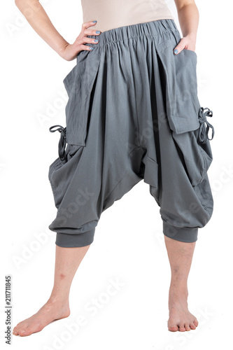haram pants isolated over white