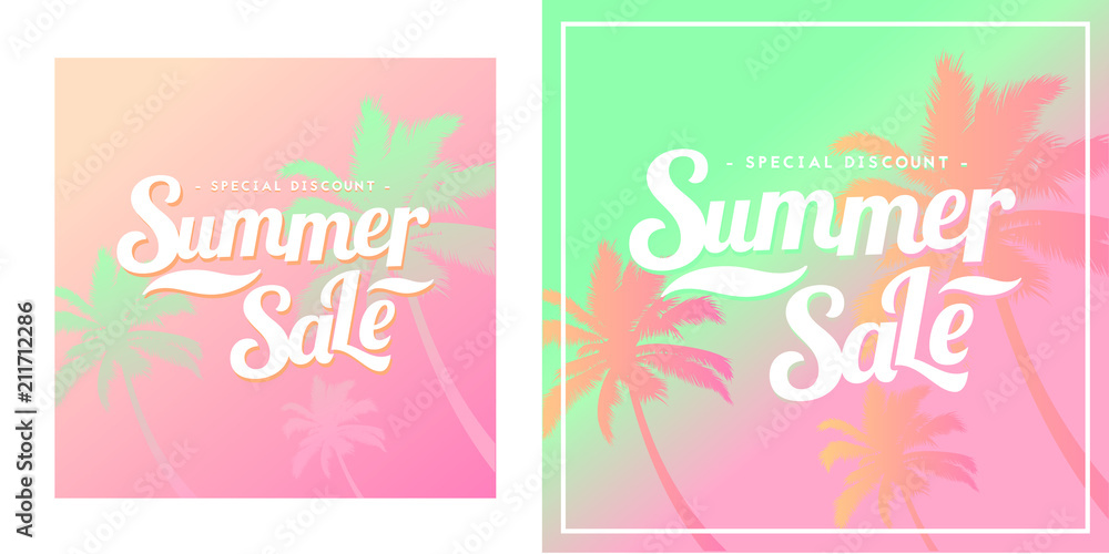 Obraz premium Summer Sale vector illustration