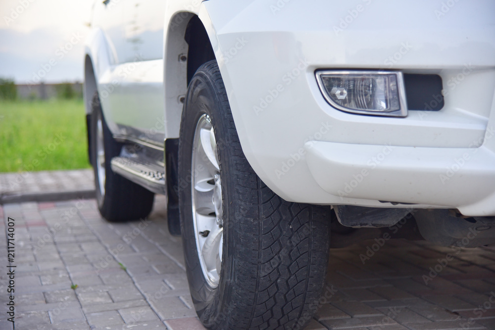 Car exterior details. Headlamp, foglamp, lamp Car exterior details. Headlamp, foglamp, lamp