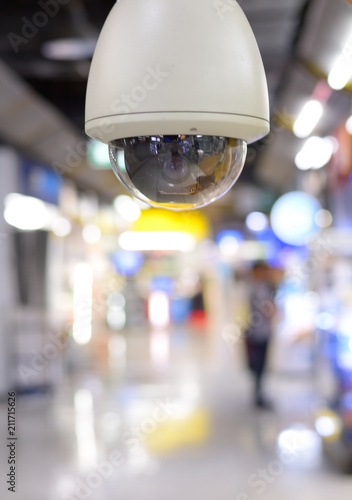CCTV, IP Camera on the wall © aee_werawan