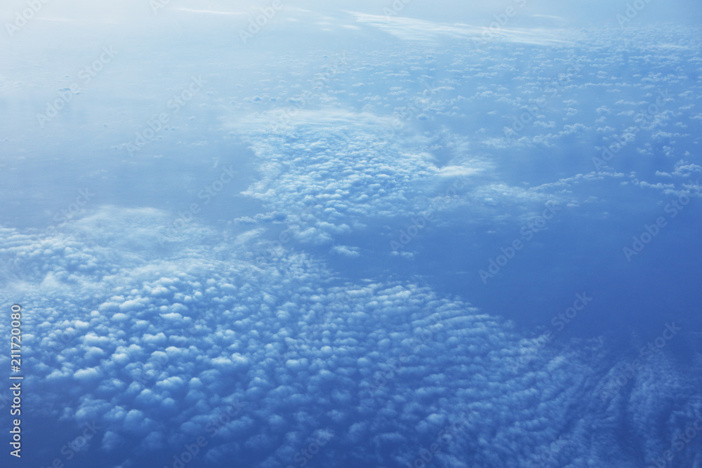 blue sky seen from airplane blue sky seen from airplane
