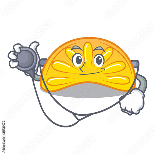 Doctor orange jelly candy character cartoon