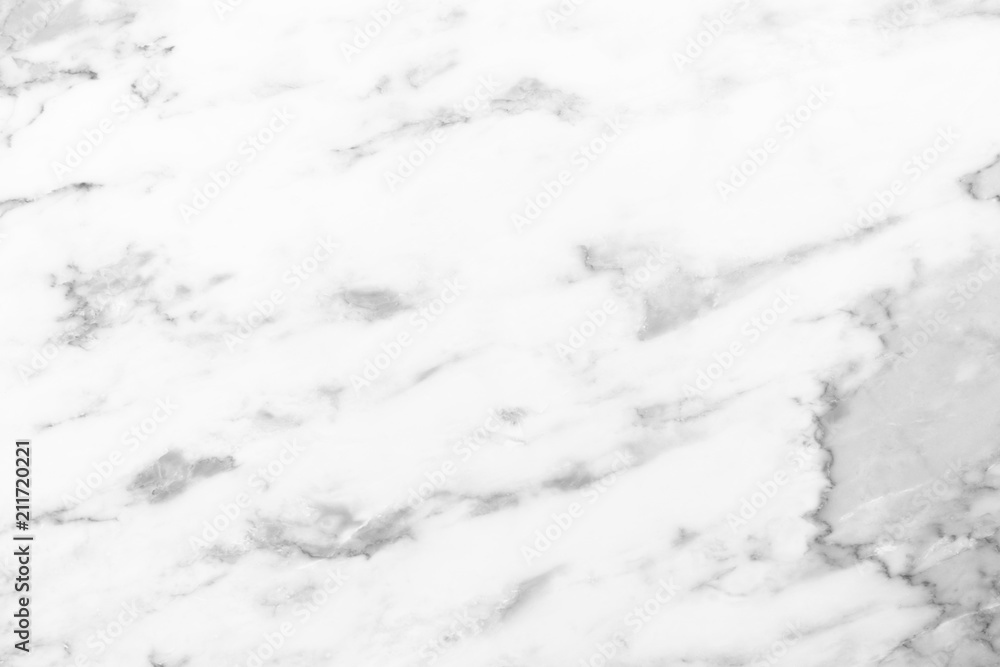 White marble texture with natural pattern for background or design art work.