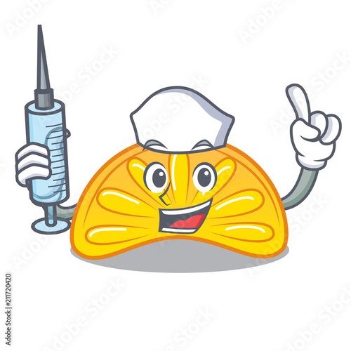 Nurse orange jelly candy character cartoon