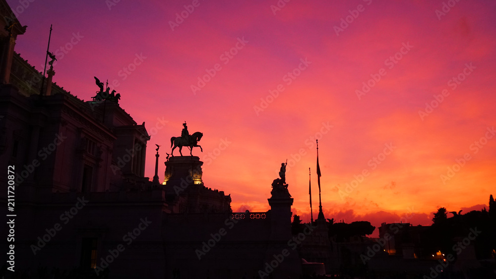 Fototapeta premium Sunset in Rome