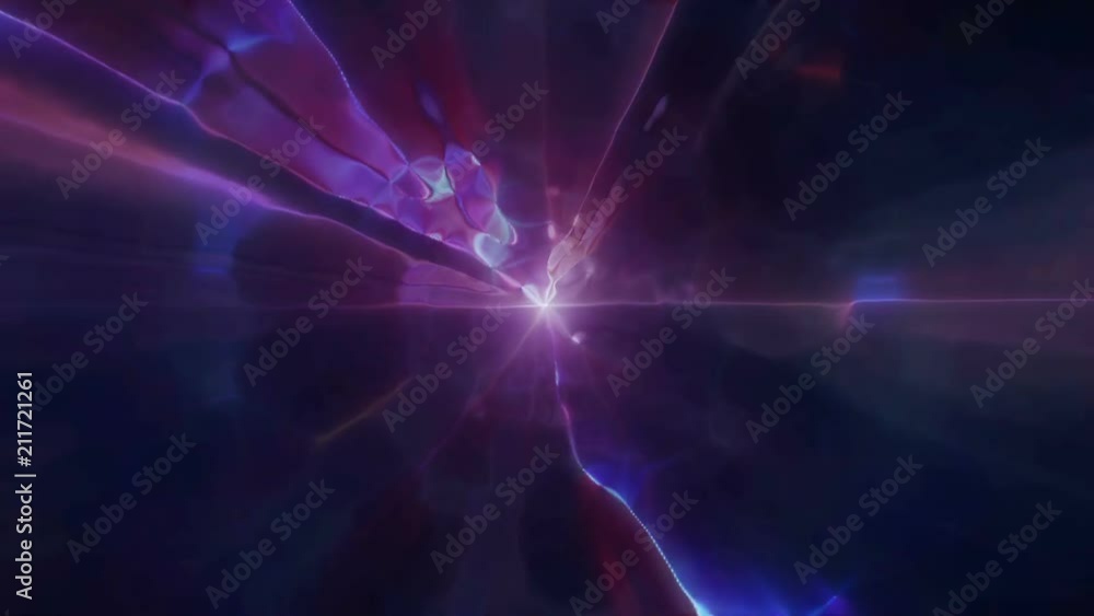 Flying into another dimension through a wormhole in time and space. A bright, high-energy and high-tech tunnel Flying into another dimension through a wormhole in time and space. A bright, high-energy and high-tech tunnel