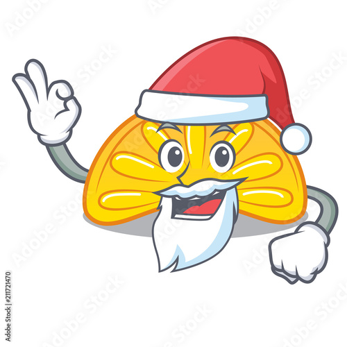 Santa orange jelly candy mascot cartoon