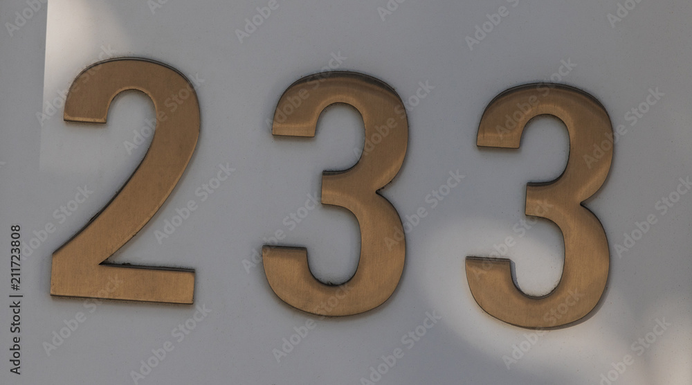 Hausnummer 233 Hausnummer 233