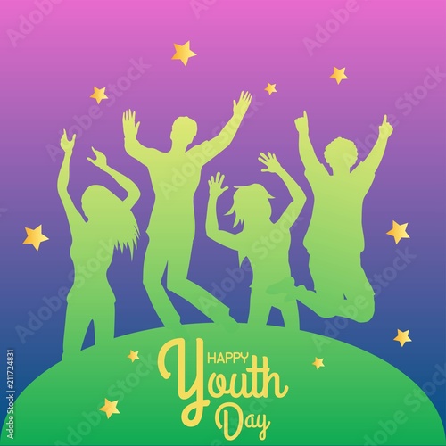 Youth day illustration