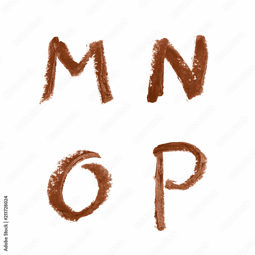 Set of letters isolated Set of letters isolated