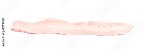 Fotografia Line of frosting cream isolated
