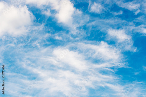 Fototapeta Naklejka Na Ścianę i Meble -  White clouds in blue sky