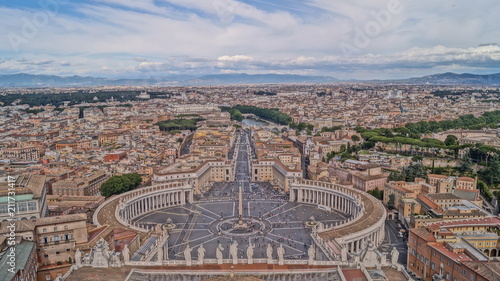 View of the main catholic square of the world, Vatican City, Italy