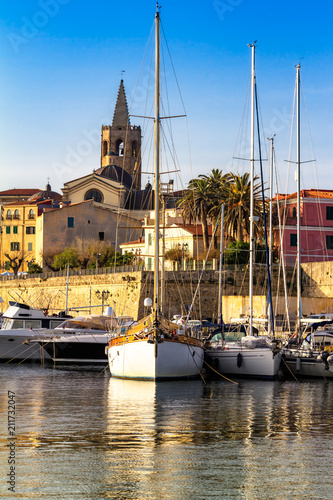 Parrocchia Cattedrale e Porto di Alghero, Sardegna photo