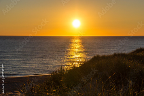 Sonnenuntergang Vedersø Klit