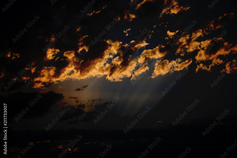 Fototapeta premium contrast sunset