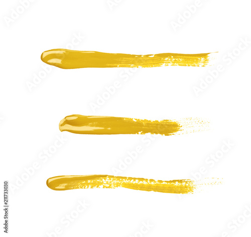 Line stroke of paint isolated