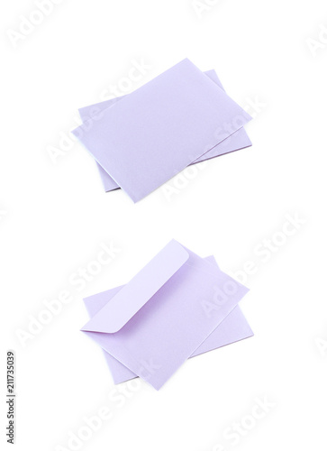 Pile of paper envelopes isolated © Dmitri Stalnuhhin