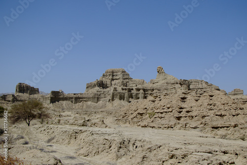 This phoenix like natural mud mountain structure is on Makran Coastal Highway. It resembles a lot to the one in USA. 