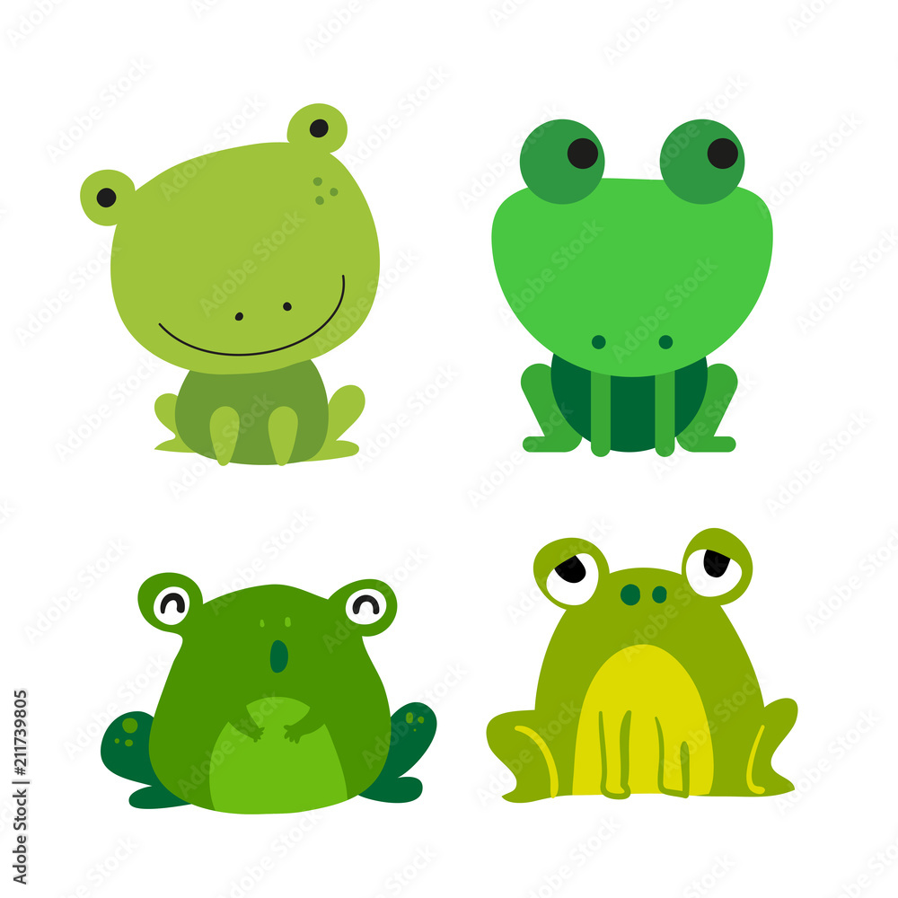 frogs vector collection design frogs vector collection design