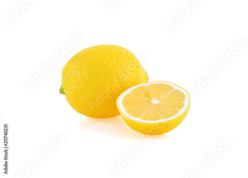 lemon fruits isolated on white background