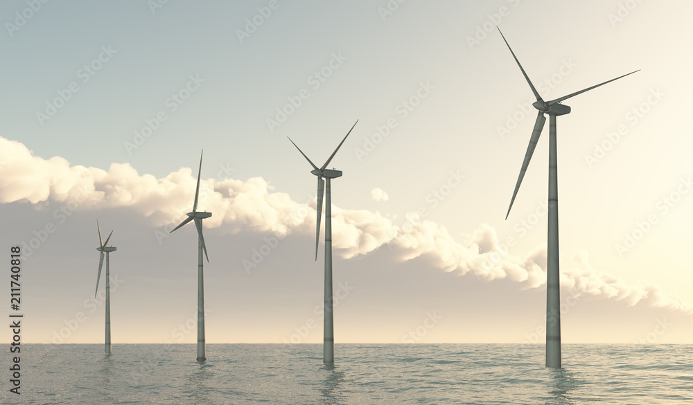Obraz premium Offshore wind power