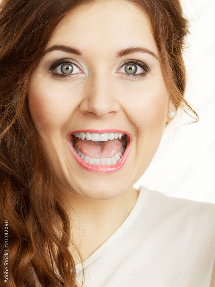 Portrait of beautiful cheerful young woman Portrait of beautiful cheerful young woman