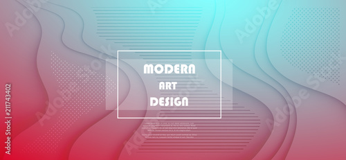 Colorful geometric background. Abstract shapes composition