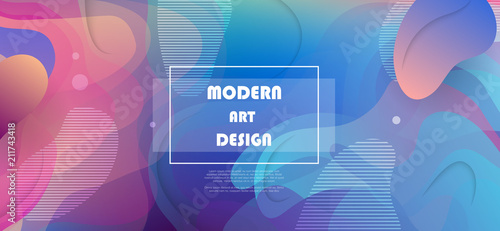 Colorful geometric background. Abstract shapes composition