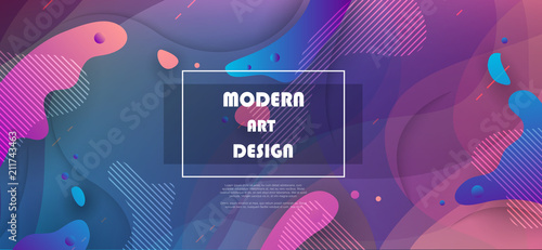 Colorful geometric background. Abstract shapes composition
