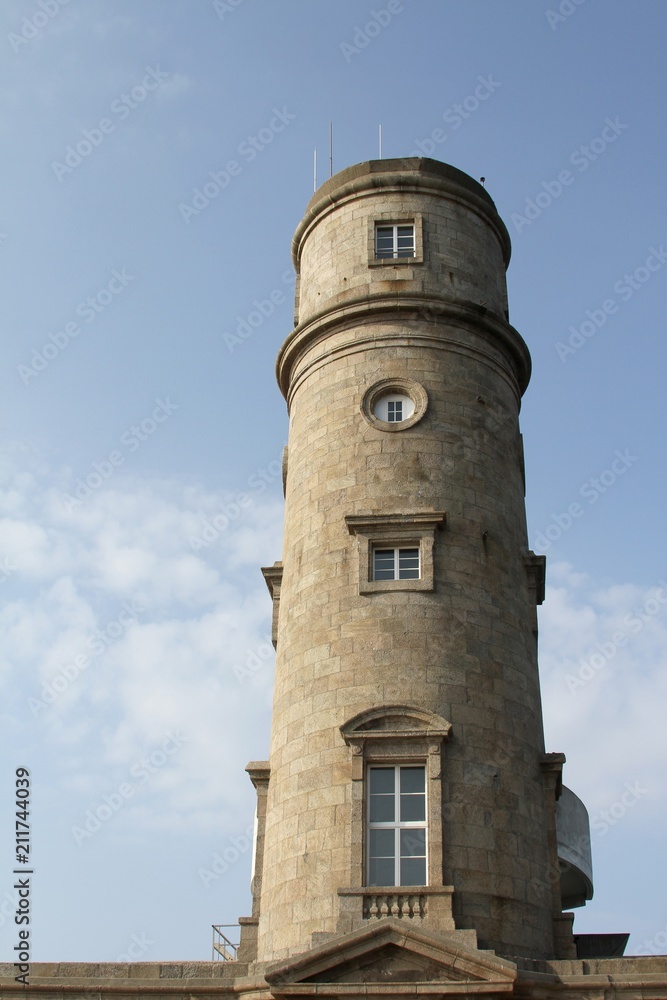 le phare et le sémaphore de Gatteville à Gatteville le phare dans le Cotentin ,Manche,Normandie