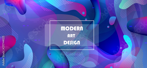 Colorful geometric background. Abstract shapes composition