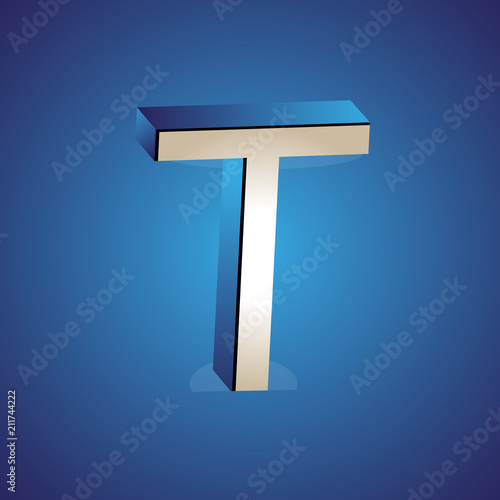 logotypeT/On the drawing, the logo of the letter T, the brand of the company marked with the letter T, graphic design set of the letter of the icon