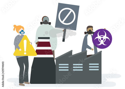 Big factories and air pollution