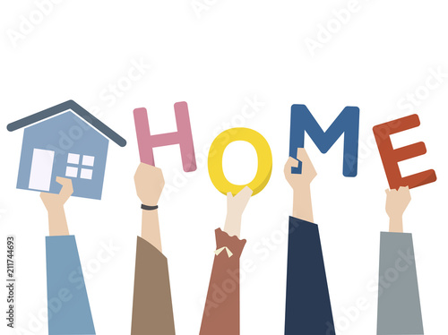 Illustration of real estate concept